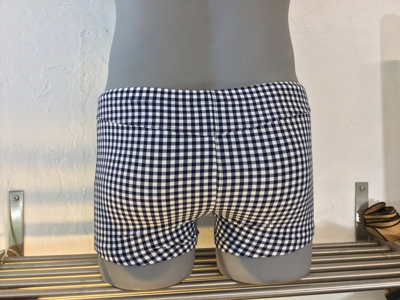 Pocket Swim Short Limited Edition Navy White Gingham