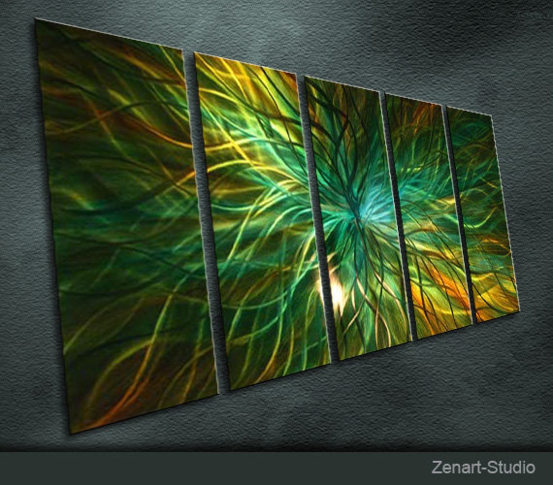 Original Metal Wall Art Modern Painting Sculpture Indoor Etsy