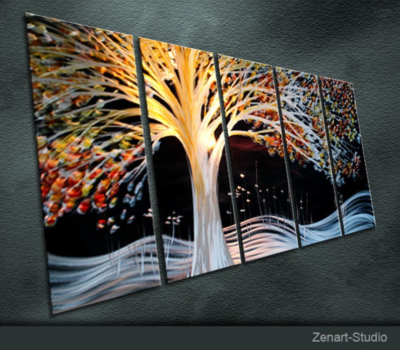 Original Large Metal Wall Art Modern Abstract Special Indoor Etsy