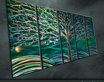 A25 Original Metal Wall Art Modern Abstract Painting Sculpture Indoor Outdoor Decor "Rich tree" by Ning