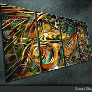 E17 Large Original Metal Wall Art Modern Abstract Painting - Etsy