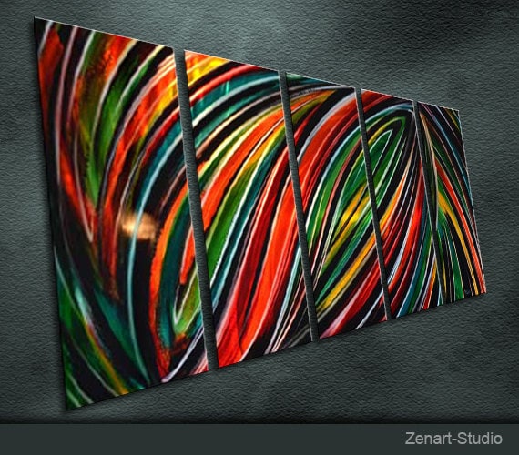 Original Metal Wall Art Painting Sculpture Indoor Outdoor Etsy