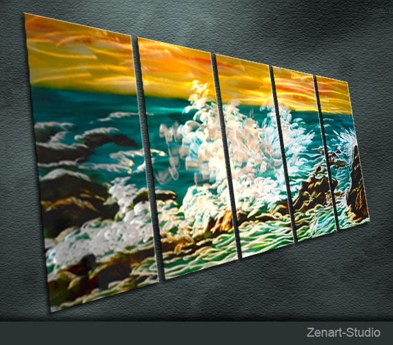 C17 Large Original Metal Wall Art Modern Abstract Painting Etsy Australia