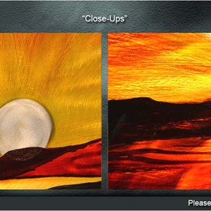 E04 Original Metal Wall Art Modern Airbrush Painting Indoor Outdoor Decor Sunrise by Ning image 4