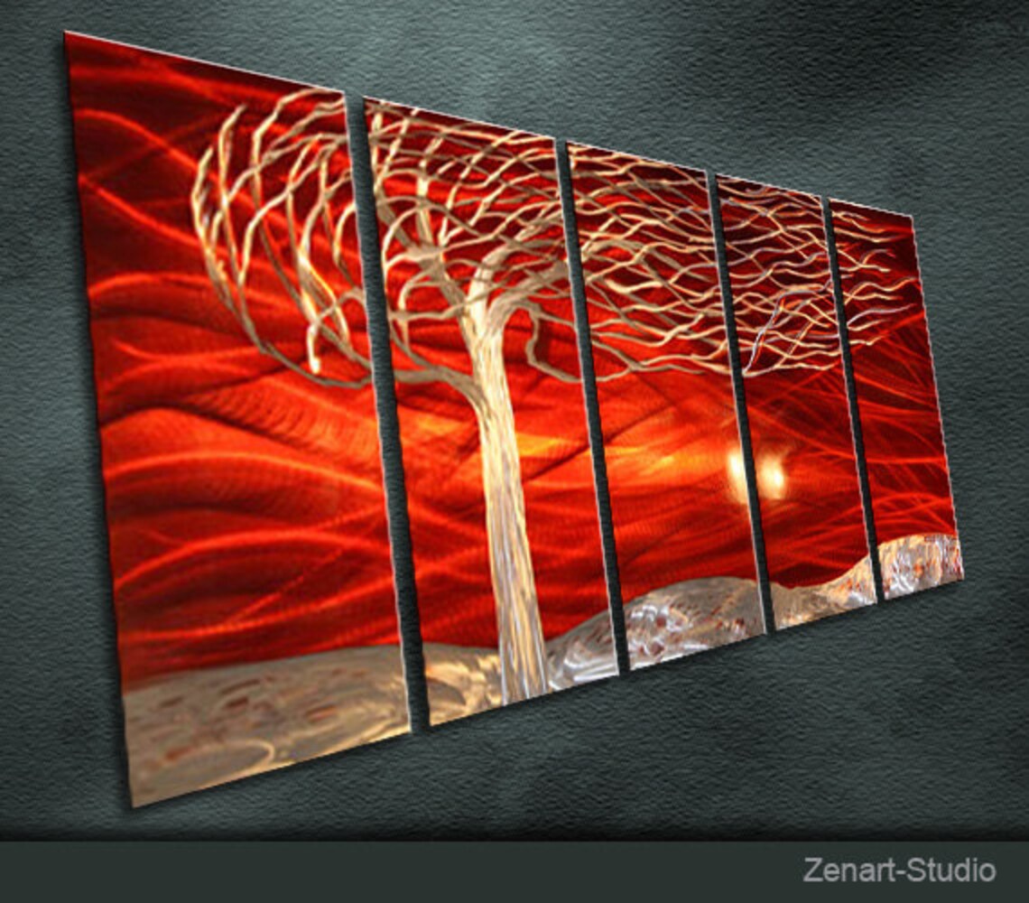 Original Metal Wall Art Modern Painting Sculpture Indoor Etsy