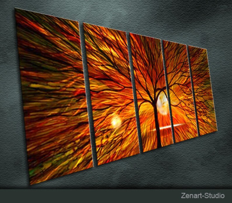 A17 Original Metal Wall Art Modern Abstract Painting Sculpture Etsy