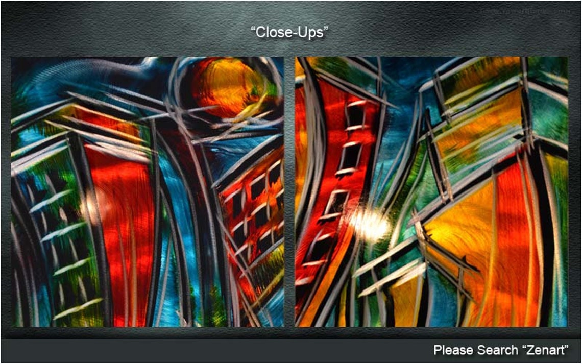 Original Metal Wall Art Modern Painting Sculpture Indoor Etsy