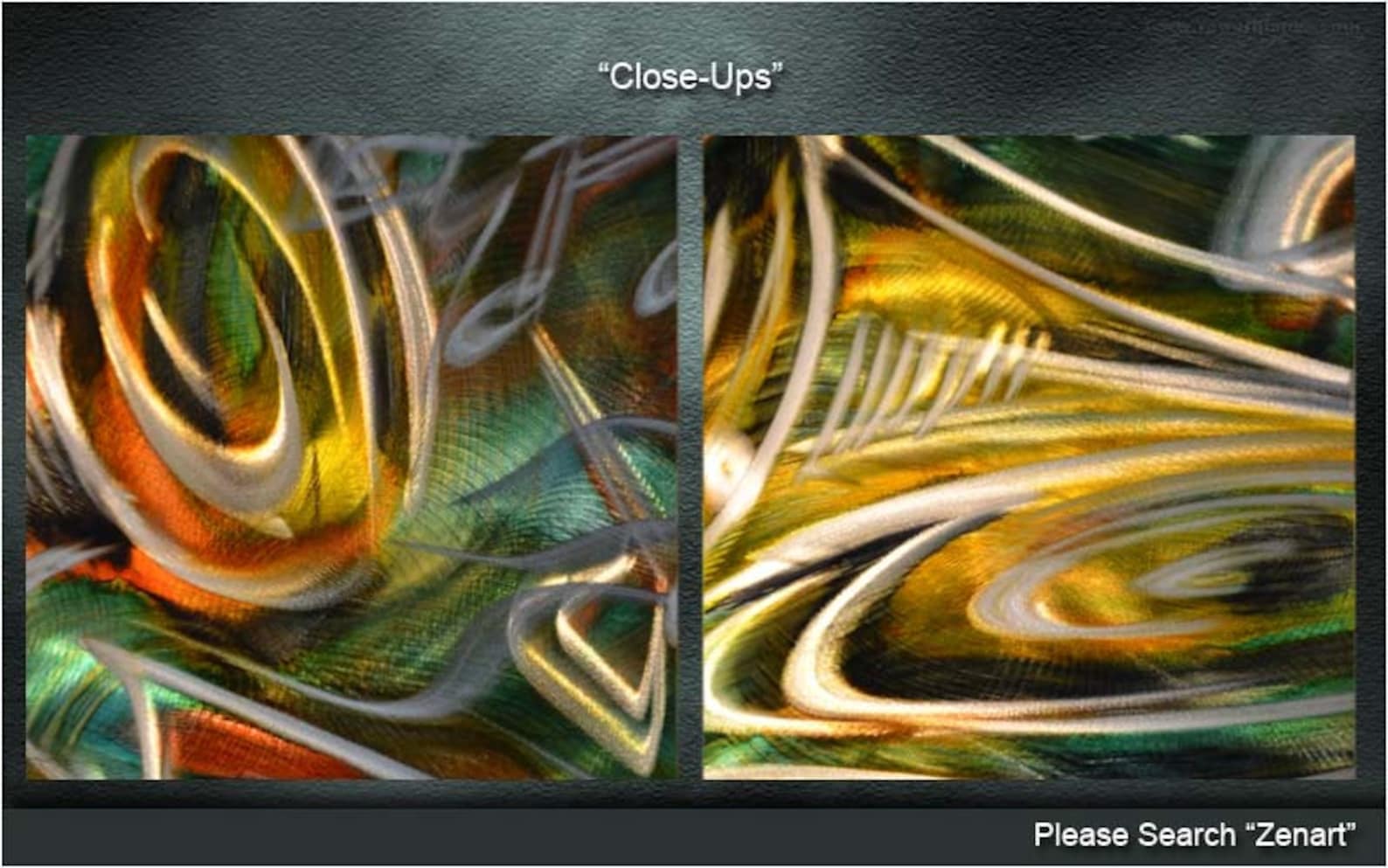 E17 Large Original Metal Wall Art Modern Abstract Painting Etsy