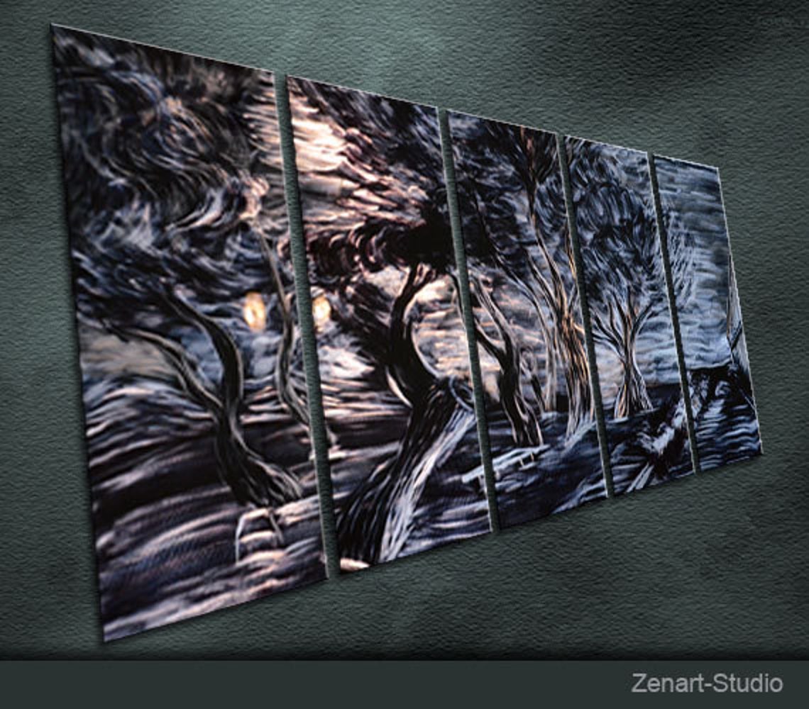 Original Metal Wall Art Modern Painting Scupture Indoor Etsy