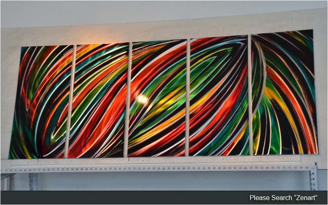 Original Metal Wall Art Painting Sculpture Indoor Outdoor Etsy