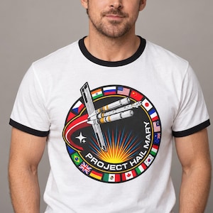 T-shirt du projet Hail Mary, T-shirt de mission spatiale