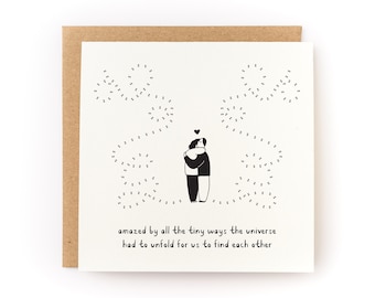 Universe Unfolds Letterpress Card