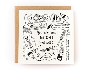 You Have All The Tools You Need Letterpress Card