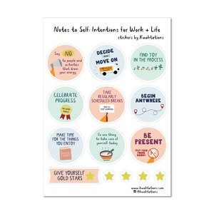 Intentions for Work + Life Sticker Sheet
