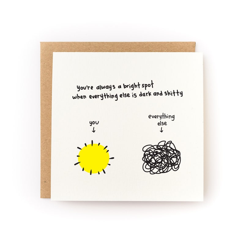 Tarjeta tipográfica "Eres un punto brillante" imagen 1