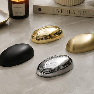 Modern Zinc Alloy Cabinet Knob, Minimalist Drawer Pull, Silver Dresser Handle, Kitchen Hardware