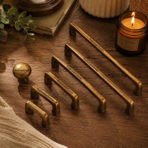 Retro Zinc Alloy Cabinet Pulls, Vintage Gold Drawer Knobs, Unique Closet Dresser Handle, Kitchen Cupboard Wardrobe Door Hardware