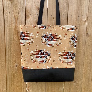 Charley Harper Turnstones Everyday Tote Bag with Cork Bottom