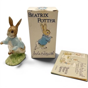 Vintage Beswick Beatrix Potter Peter Rabbit Figurine BP-3c Boxed with Booklet