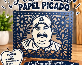 Personalized  Papel Picado Portrait-3D printed