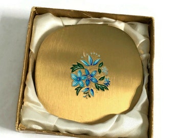 Unused 1960s Face Powder Compact By Timothy Whites in Original Vintage Packaging