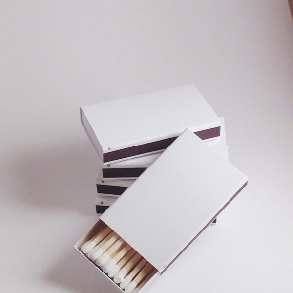 150 Plain White Cover Wooden Matchbox Matches/Matches/Matchboxes/Match Boxes_FOR Christy