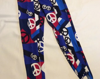 Peace sign pommel pants