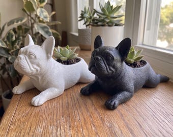 French Bulldog "Sploot" Planter