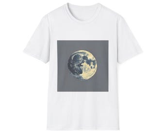 Gibbous Moon Icon T-Shirt - Lunar Cycle Design