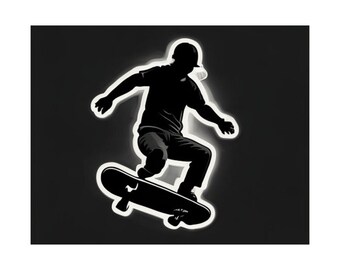 Skateboarding Poster - Skateboard Silhouette
