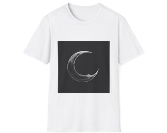 Crescent Moon Silhouette T-Shirt - Lunar Cycle Design