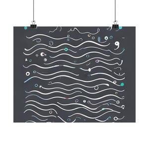 Code Wave Poster - Coding Decor image 2