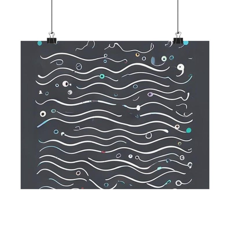 Code Wave Poster - Coding Decor image 2