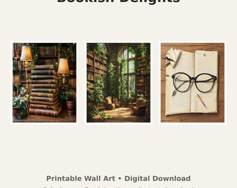 Book Lovers Wall Art Bundle - 6 Digital Prints