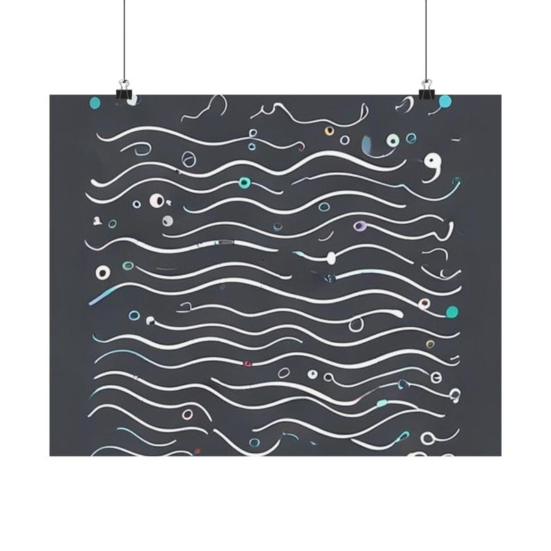 Code Wave Poster - Coding Decor image 7