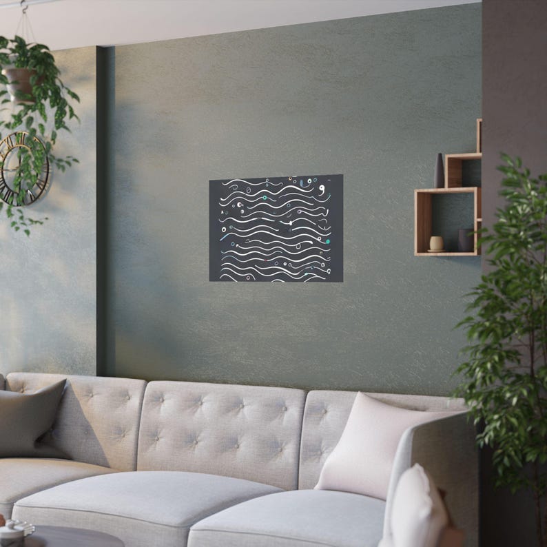 Code Wave Poster - Coding Decor image 19