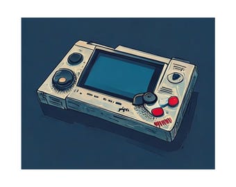 Retro Gaming Console Poster