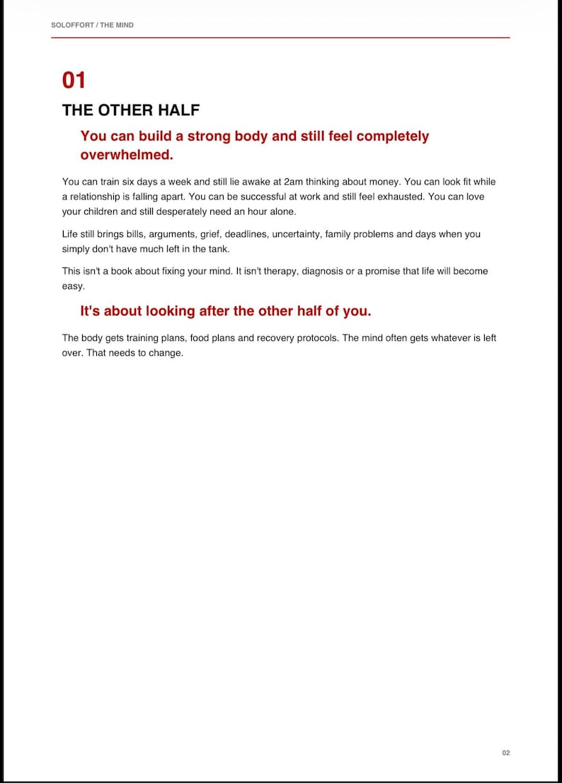 The Mind – Practical Guide to Stress, Sleep, Resilience & Staying Strong | Soloffort PDF image 3