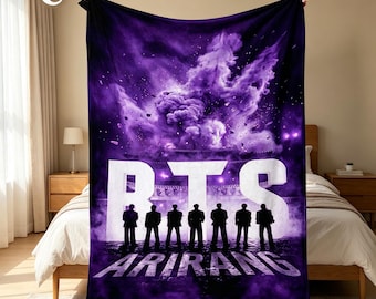 B1S Blanket, Soft Fleece Fabric Sofa Throw, Printed with Handsome K-pop Boys, Ideal Gift for Star-Chasing Girls
