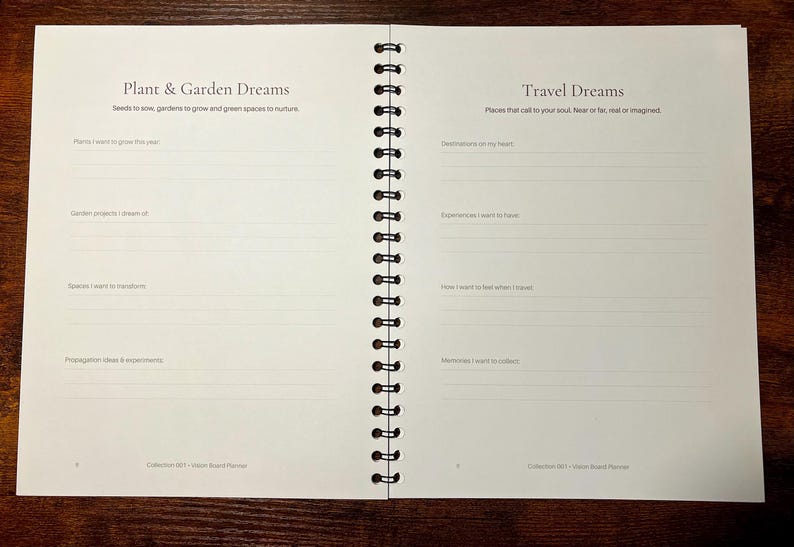 Creatively Chaotik Vision Board Planner | Guided Goal Setting & Manifestation Journal | Undated Personal Growth Planner image 3
