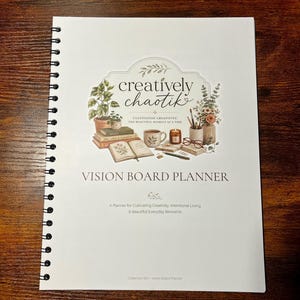 Creatively Chaotik Vision Board Planner | Guided Goal Setting & Manifestation Journal | Undated Personal Growth Planner image 6