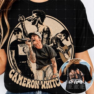 Cameron Whitcomb The Kingdom Of Fear Tour 2026 PNG Tshirt Design ( Digital Download)
