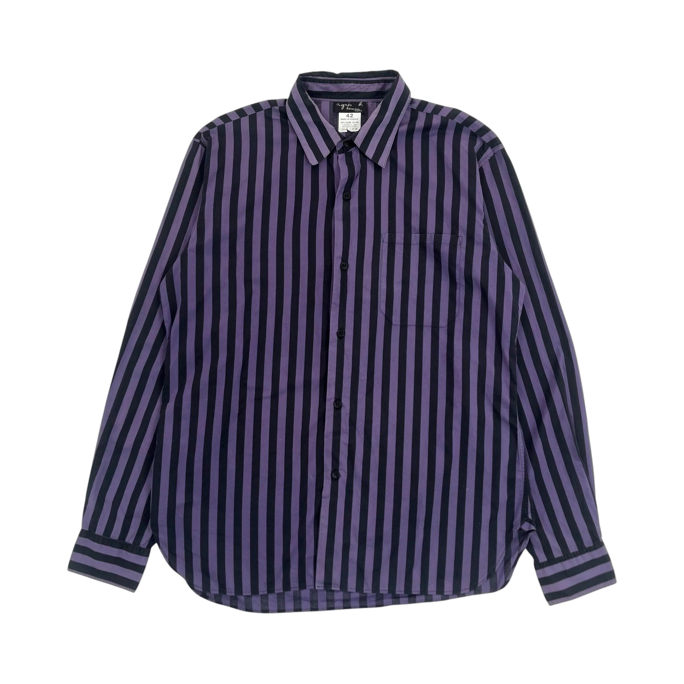 S*様 2000s agnes b. blue stripe long slee Agnes B Striped Shirt - Etsy