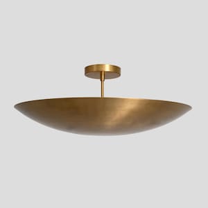 Modern Brass Dome Pendant Light, Perforated Brass Chandelier, Mid Century Ceiling Light, Kitchen Island Hanging Lamp Fixture