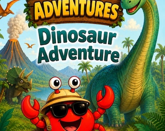 Dinosaur Adventure Printable Activity Book | Ages 3–6 | Crubby Adventures