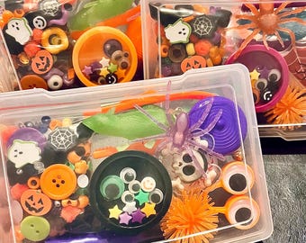 Halloween Sensory Kit for Kids, Boo Basket Gift, Fine Motor Skills, Homeschool Activity, Halloween Toy, Open-Ended Play, learning task box