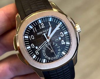 Montre automatique Patek PHILIPPE Aquanaut en or rose 18 carats pour homme