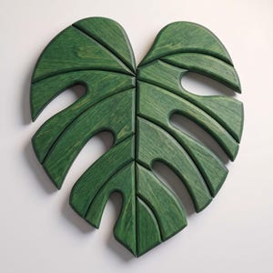 Monstera Leaf Intarsia Pattern, Printable Wood Wall Art Template, SVG PDF Scroll Saw Beginners