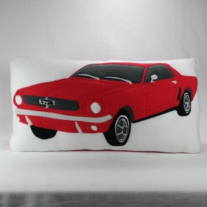 1964 Ford Mustang Pillow Detailed Custom Handmade Decorative Car