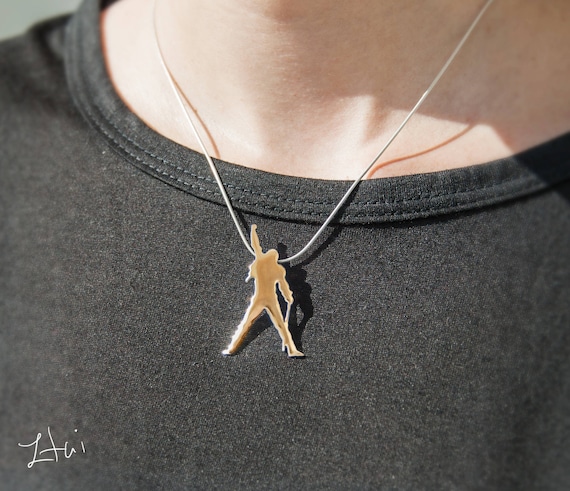Freddie Mercury 14K Pendant Hand Made Pendant Freddie Gold Pendantry Freddie Jewellery Freddie Gold Pendant Etsy Canada
